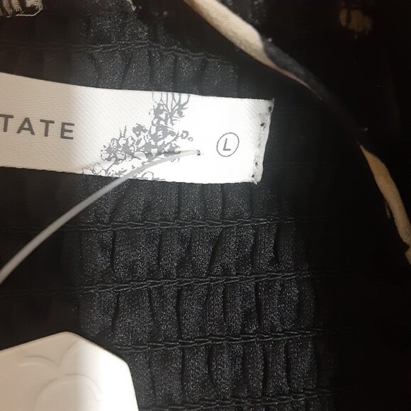 Altar'D State Size Large Chaya Floral Ruffle Spaghetti Strap Smocked Midi Dress - Picture 11 of 16